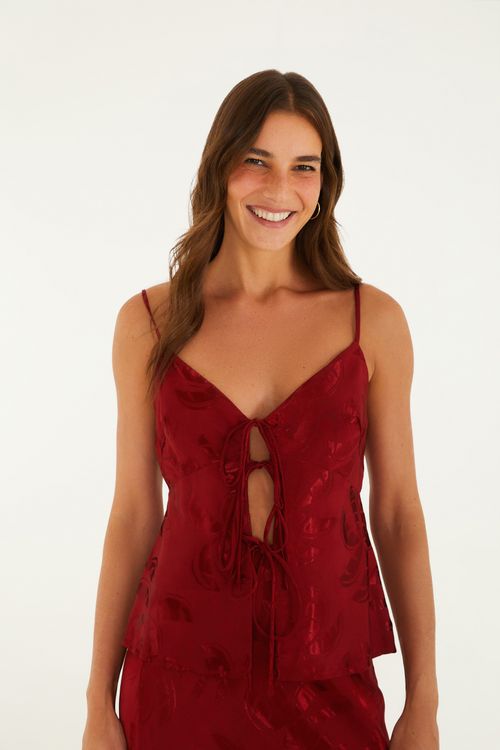 Blusa Jacquard Coqueirada
