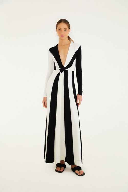 Vestido Pb Decote Crepe