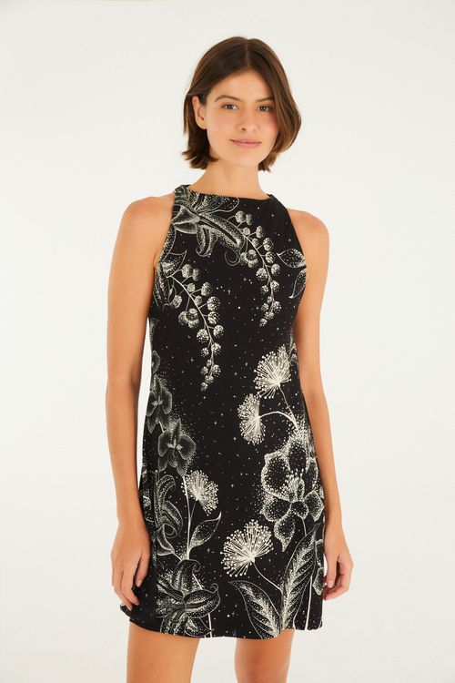 Vestido Curto Ceu De Flor