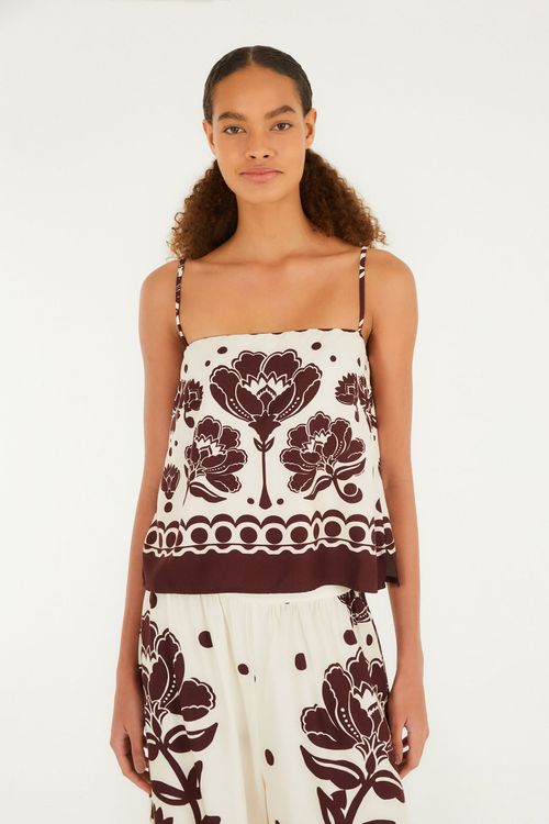 Blusa Alca Floral Arabesque