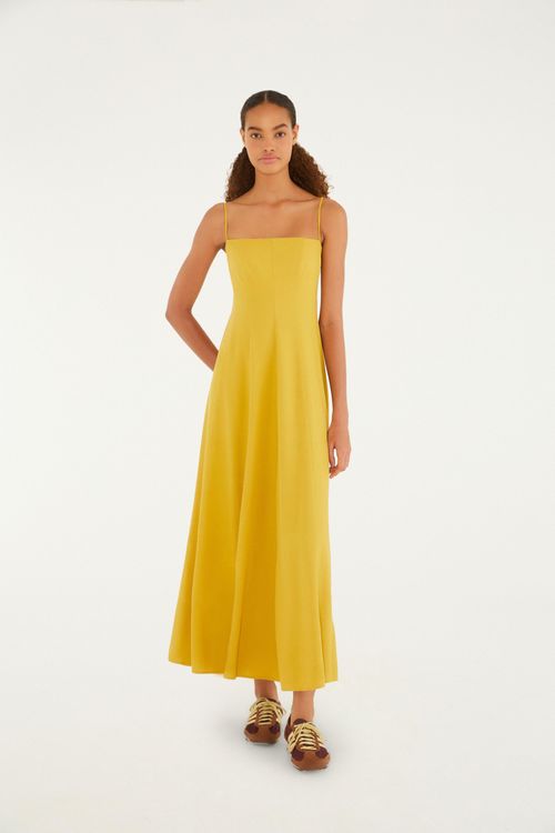 Vestido Alcinhas Recortes