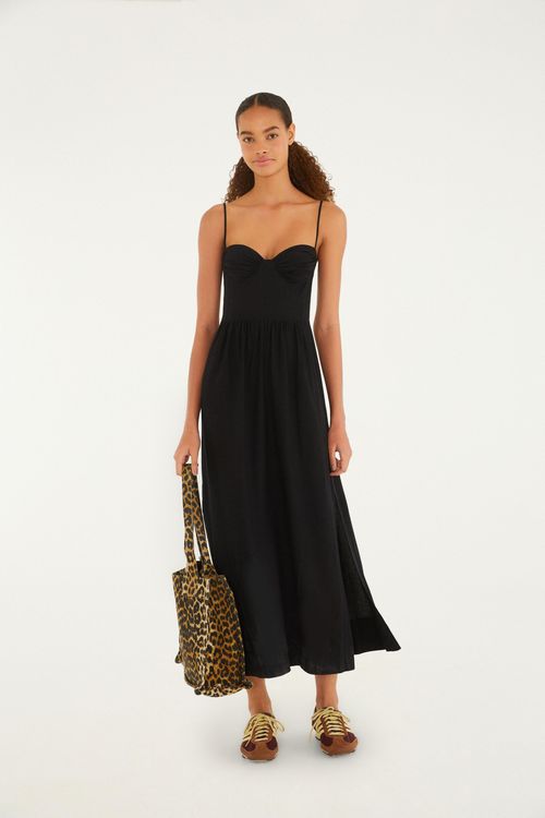 Vestido Reto Alcinhas