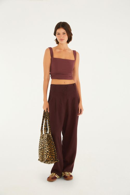 Pantalón De Sastrería Con Botones
