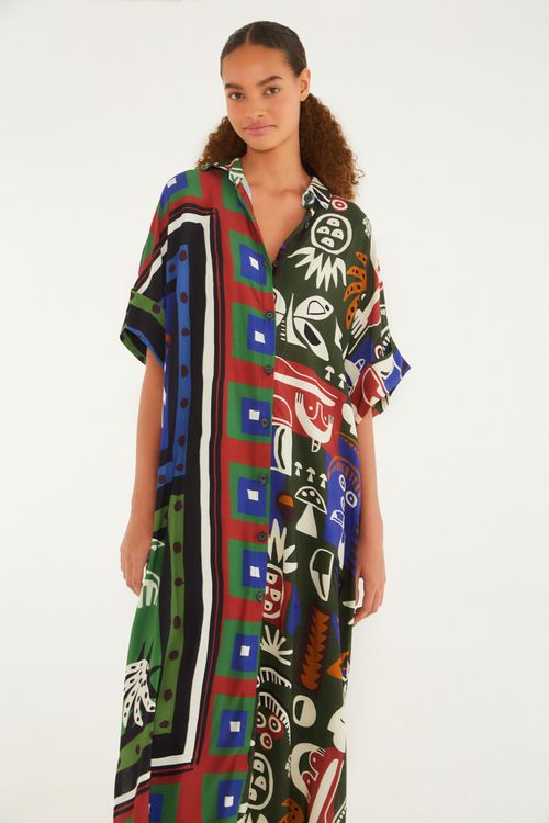 Vestido Camisa Lenco Tropi