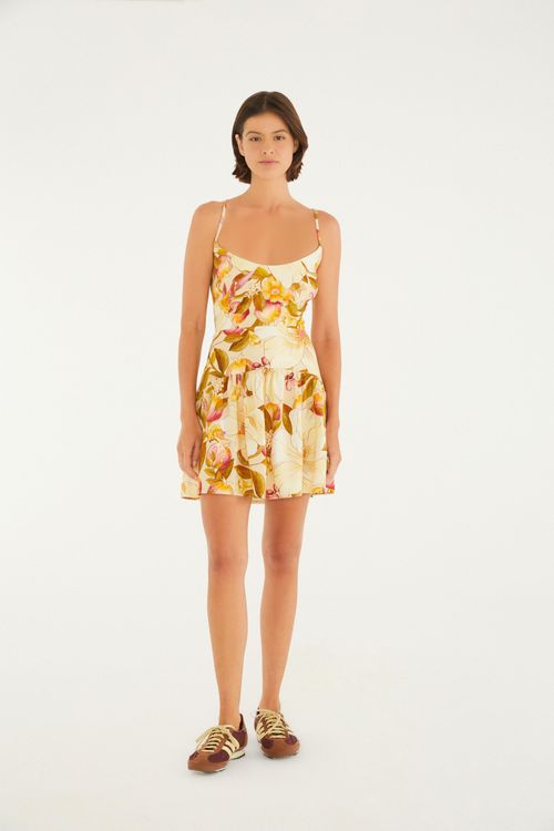 Vestido Corto Romance De Flor