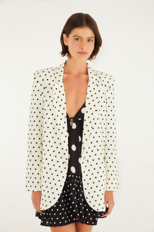Blazer Largo De Sastrería