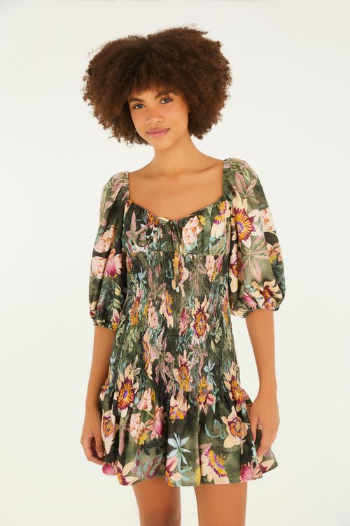 Vestido Corto Floral Encantador