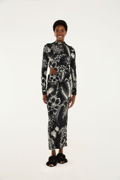 Vestido Cropped Ceu De Flor