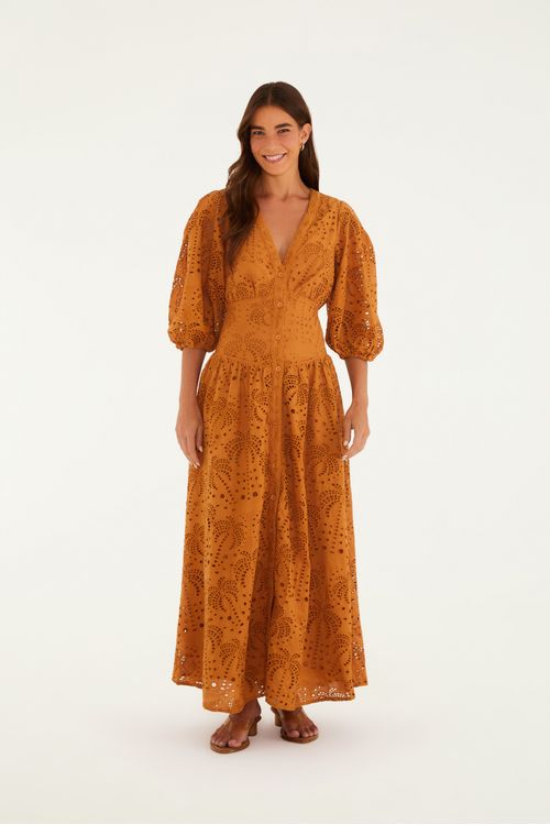 Vestido Laise Flor De Cacto