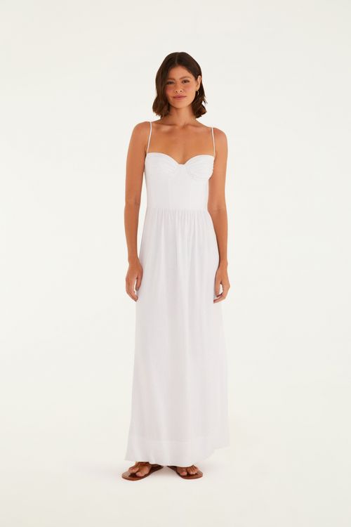 Vestido Reto Alcinhas