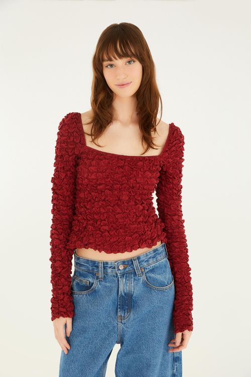 Blusa Lastex Mangas