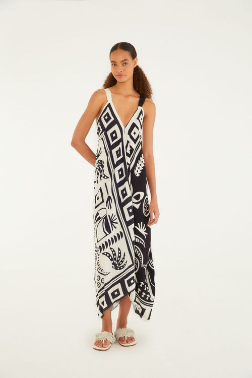 Vestido Cropped Lenco Tropicano