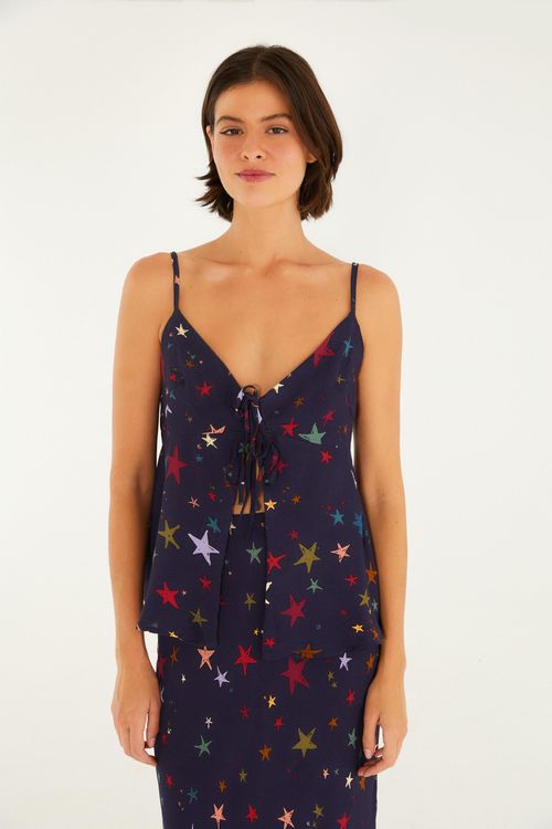 Blusa Alcinhas Noite Estrelada