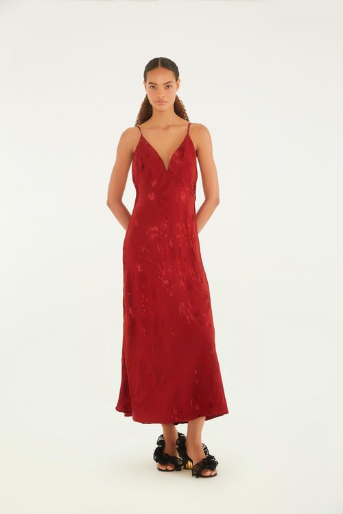 Vestido Jacquard Coqueirada