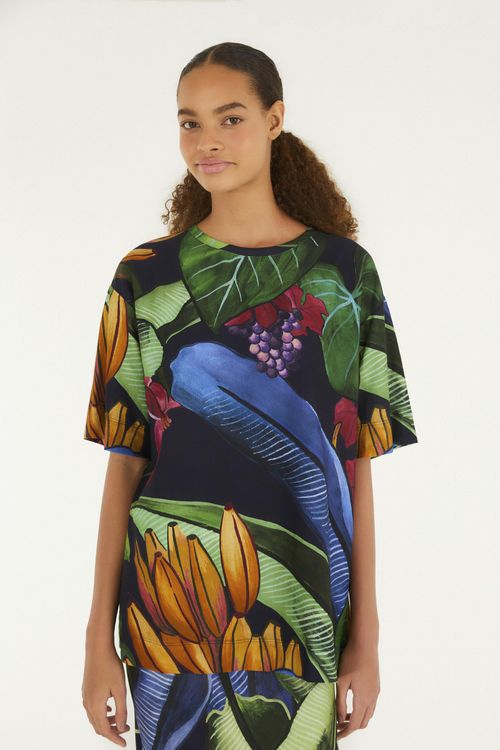 Camiseta Básica Banana Uva