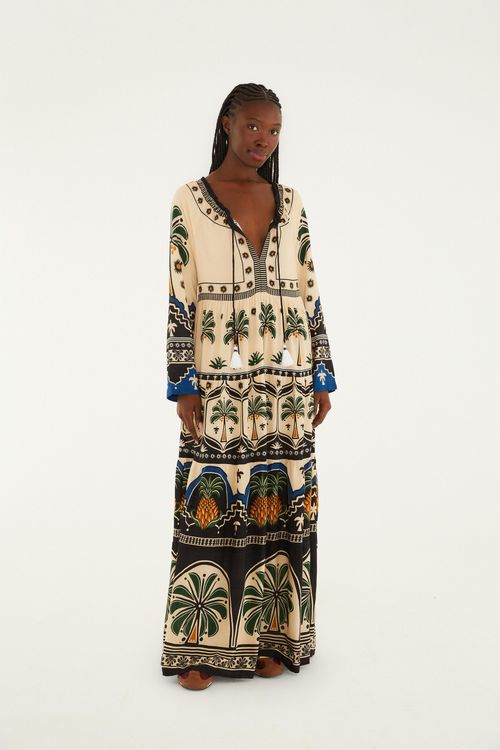 Vestido Jardim Tropical