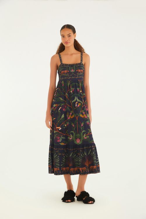 Vestido Midi Floresta Dulce