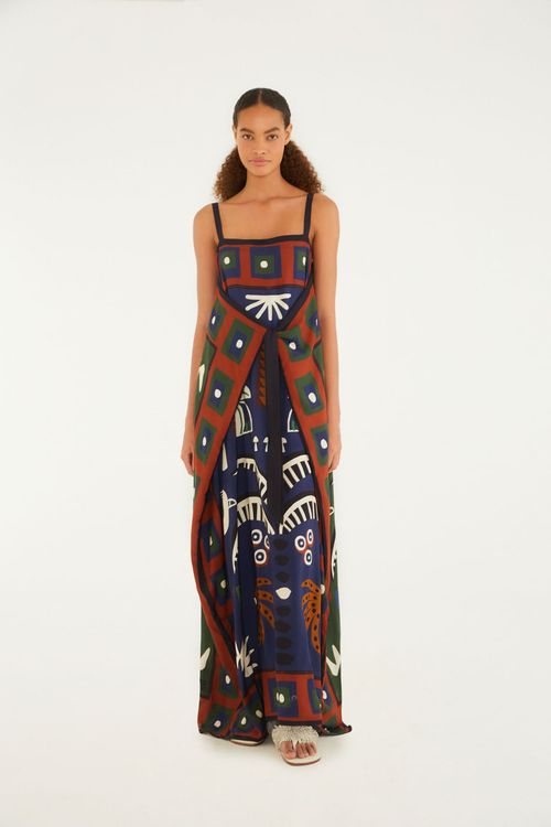 Vestido Midi Lenco Tropi