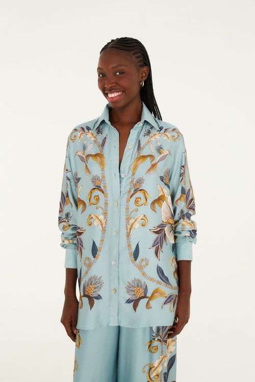 Camisa Manga Longa Jardim Real