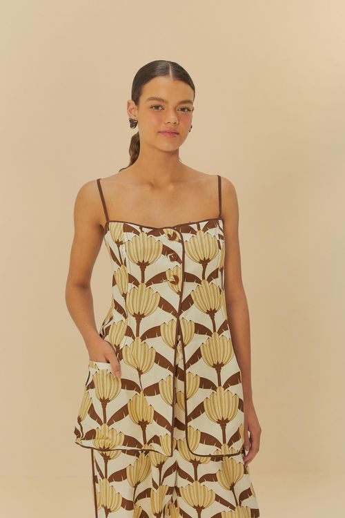 Túnica Alfaiataria Banana Deco