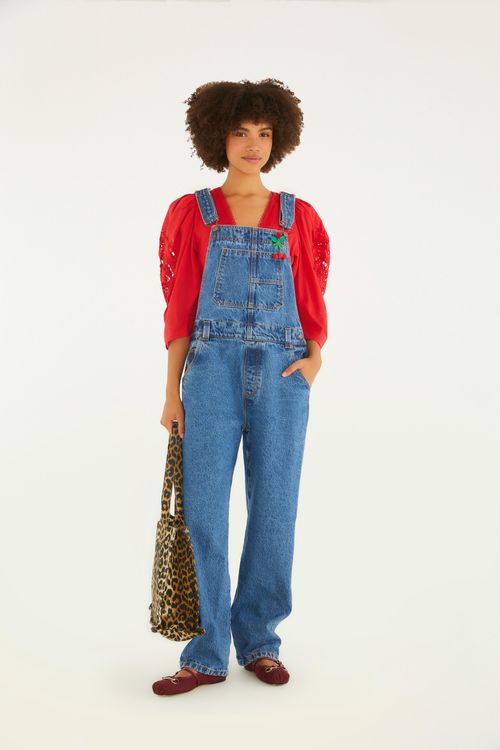 Salopete Jeans Médio