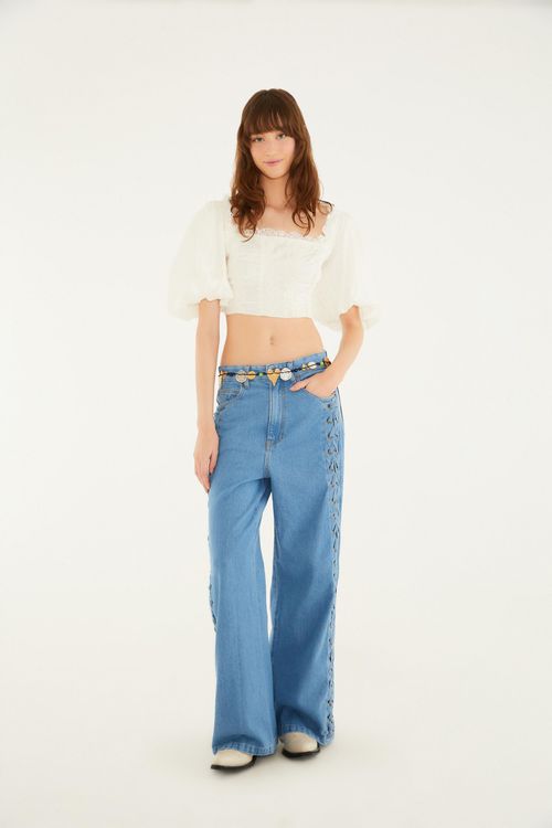 Calça Jeans Corselet