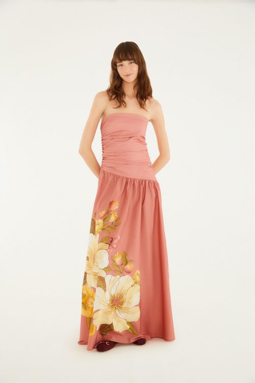 Vestido Cropped Romance De Flor Localizado