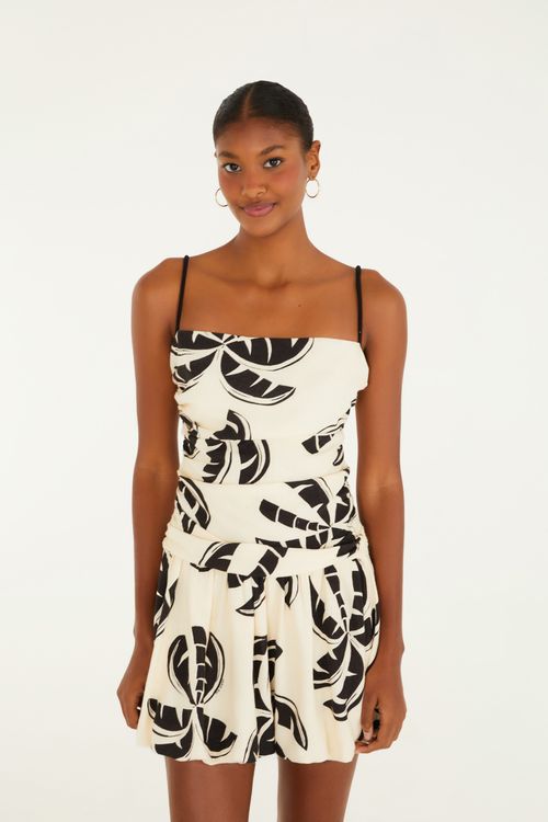 Vestido Curto Balone Coqueirada