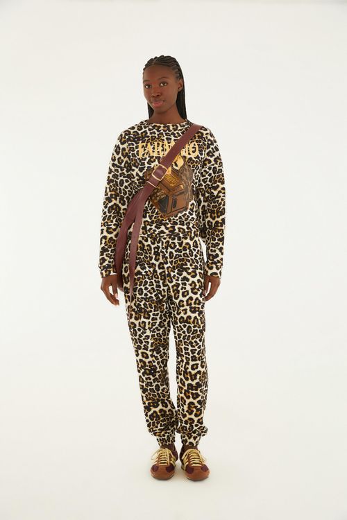Pantalón Sudadera Leopardo