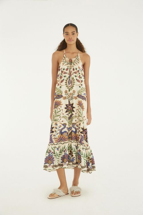 Vestido Cropped Jardim Maravilhoso
