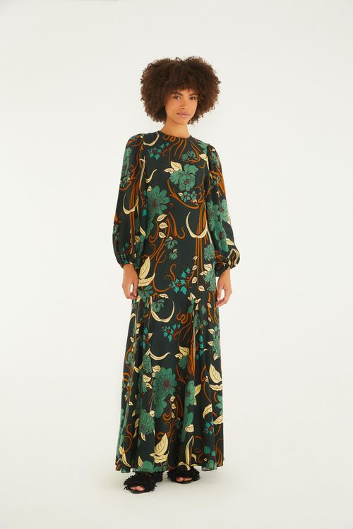 Vestido Longo Mg Beatrice Floral