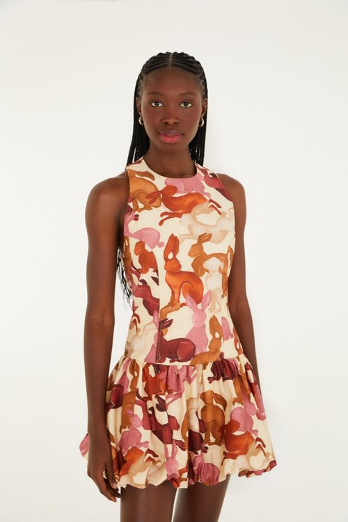 Vestido Curto Coelhos
