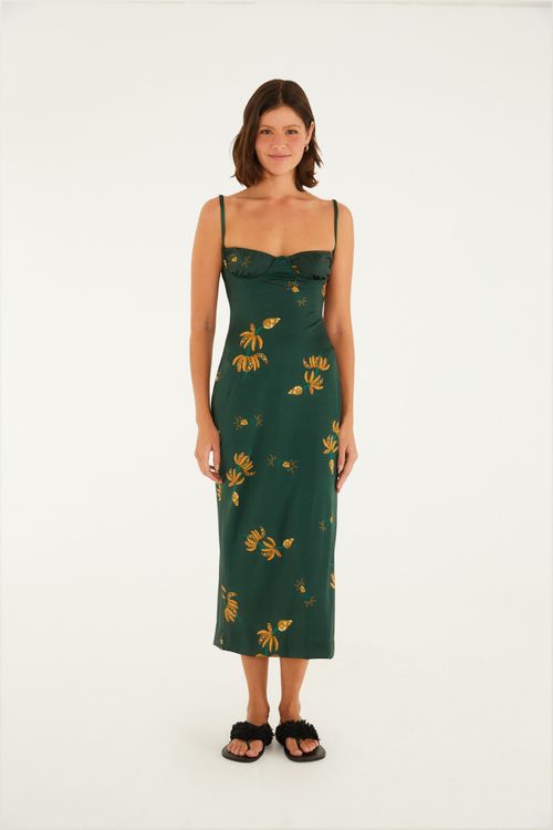 Vestido Corto Brillo De Banana