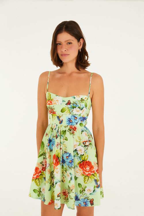 Vestido Corto Verde Calmaria s