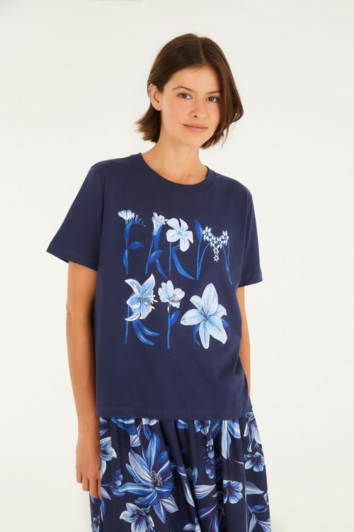 T-Shirt Fit Farm Rio Flores