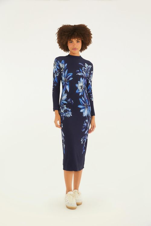 Vestido Midi Floral Tati