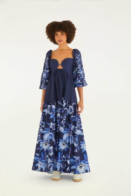 Vestido Longo Floral Tati
