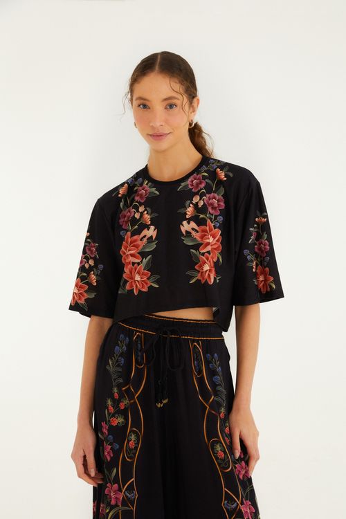 Tshirt Cropped Floral Belle