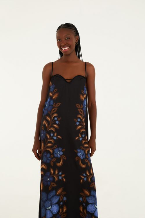 Vestido Largo Floral Renata