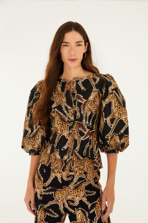 Blusa Cavalo De Onca e