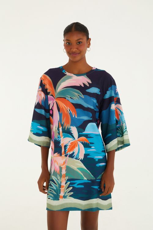 Vestido Camiseta Grande Luar