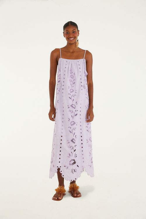 Vestido Bordado Artesanal Flores