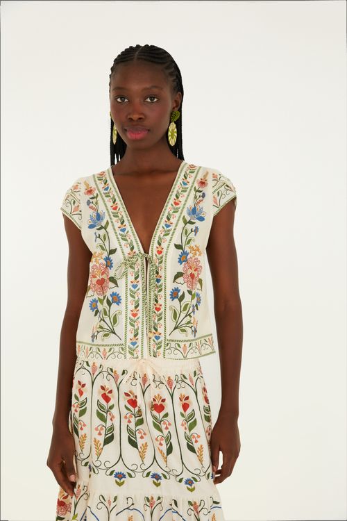 Blusa Jardim Beleza