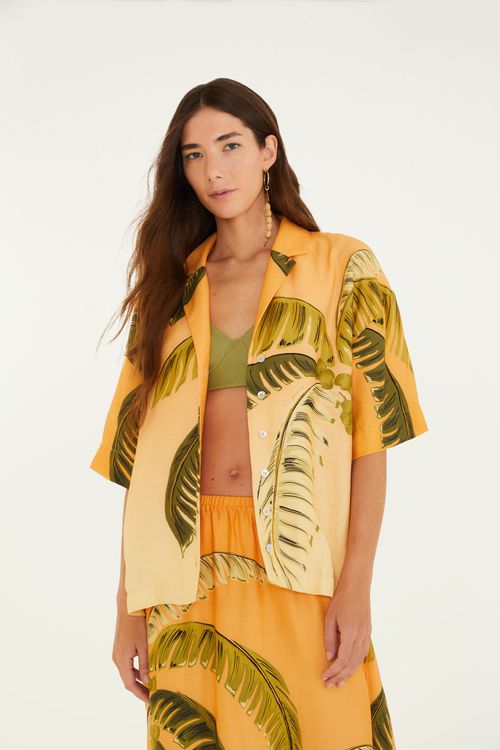 Camisa  Itacare Coqueiro Laranja