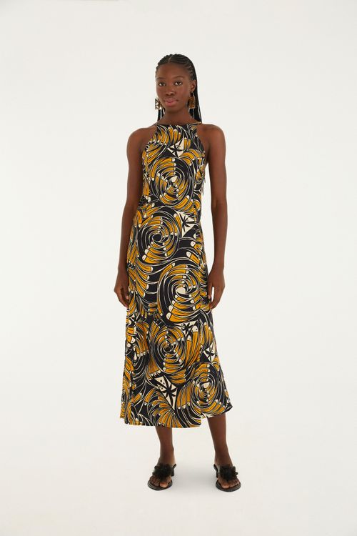 Vestido Cropped Leque De Tucanos