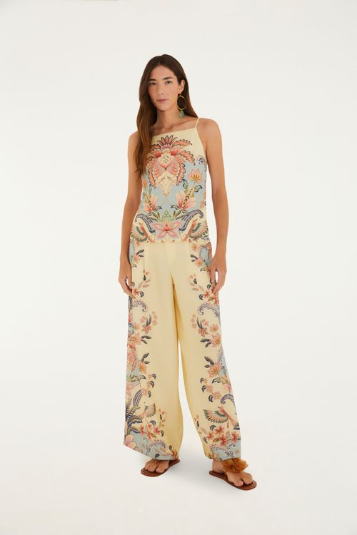 Calça Reta Encanto Boho
