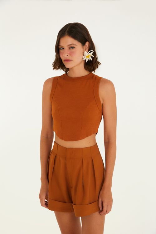 Short Alfaiataria Bolso
