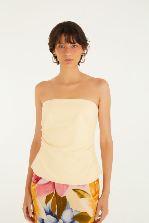 Blusa Alfaiataria Sem Alca