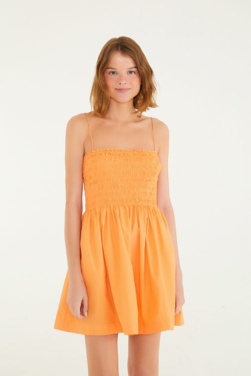 Vestido Corto Elástico Tirantes