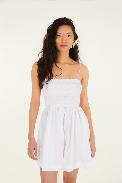Vestido Curto Lastex Alcinhas